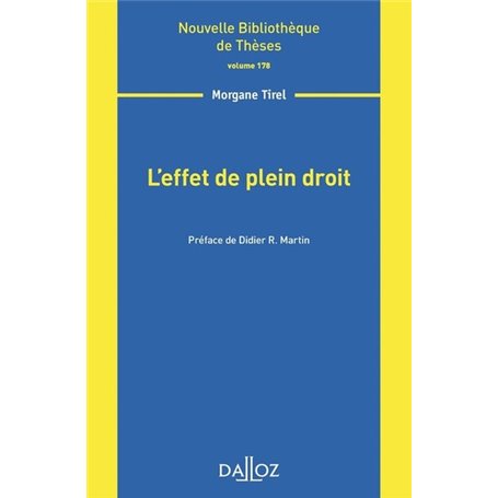 L'effet de plein droit - Volume 178