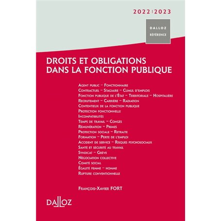 Droits et obligations dans la fonction publique 2022/2023
