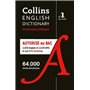 Dictionnaire anglais unilingue Collins - autorisé au bac (LLCER Anglais et AMC) + BTS tertiaires