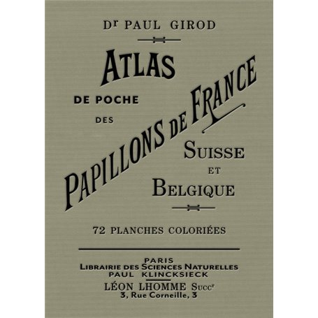 Atlas de poche des papillons de France, Suisse et Belgique les plus répandus
