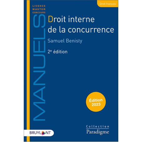 Manuel de droit interne de la concurrence