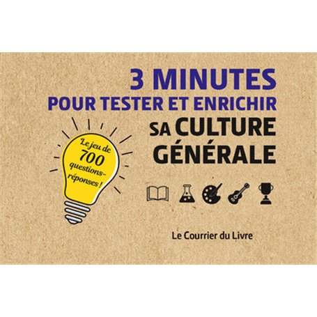 3 minutes pour tester et enrichir sa culture générale