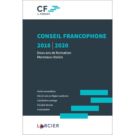 Conseil francophone 2018-2020 - deux ans de formation