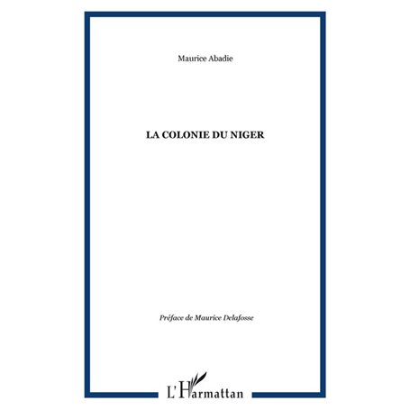 La Colonie du Niger