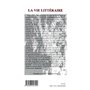 La vie littéraire