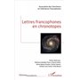 Lettres francophones en chronotopes