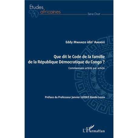 Que dit le Code de la famille de la République Démocratique du Congo ?