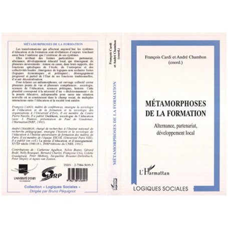 METAMORPHOSES DE LA FORMATION