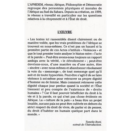 L'ETHNICITÉ DANS LA CITÉ