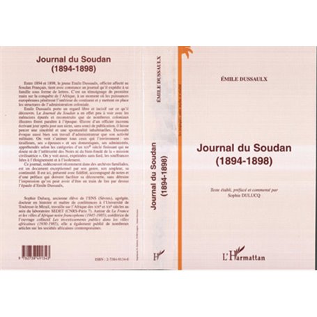 JOURNAL DU SOUDAN (1894-1898)