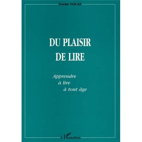 DU PLAISIR DE LIRE