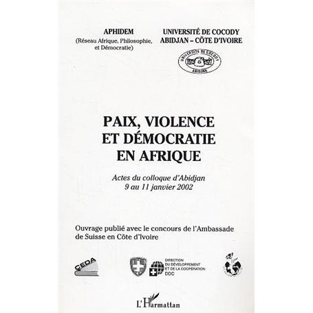 Paix, violence et démocratie en Afrique