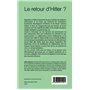 Le retour d'Hitler ?