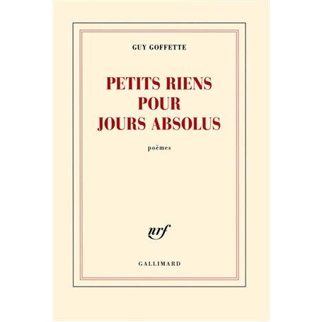 Petits riens pour jours absolus