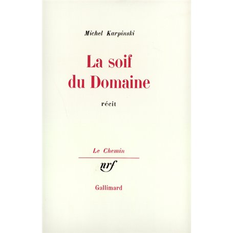 La soif du Domaine