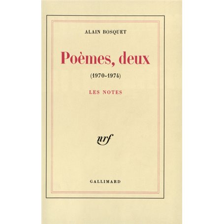 Poèmes, deux