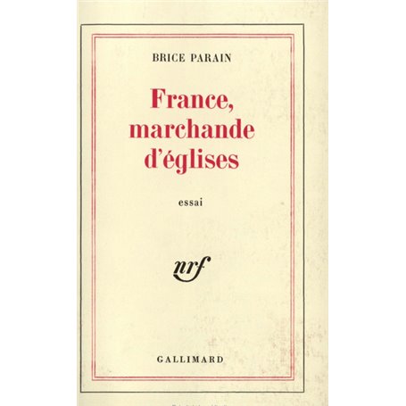France, marchande d'églises