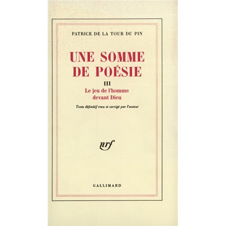 Une Somme de poésie