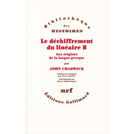 Le Déchiffrement du linéaire B