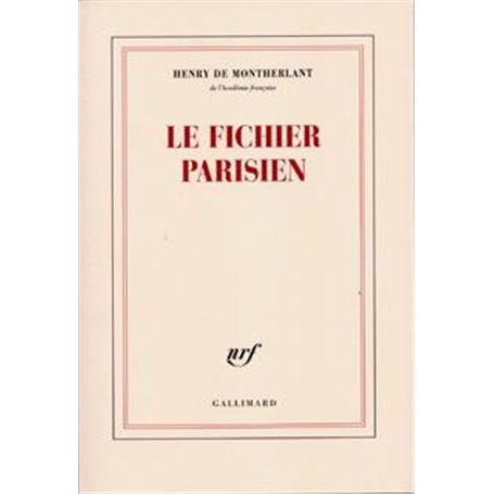 Le Fichier parisien