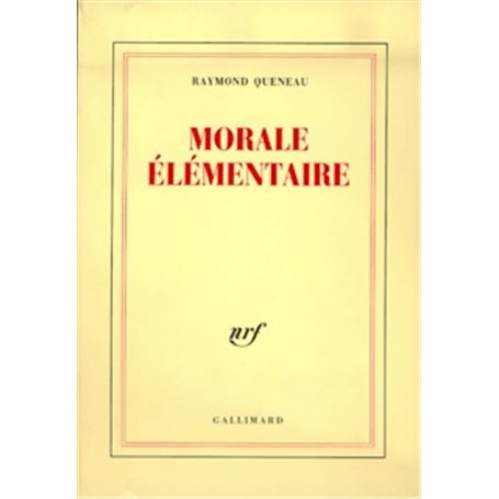 Morale élémentaire