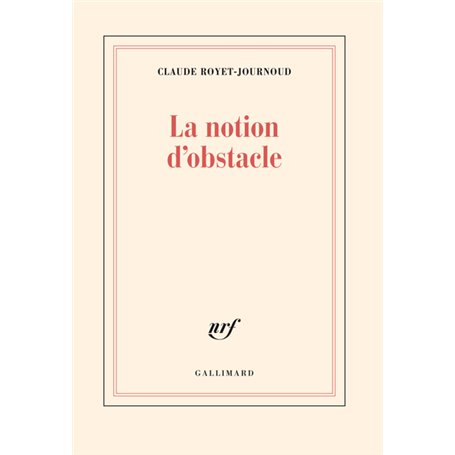 La Notion d'obstacle
