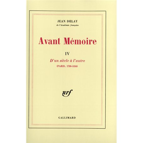 Avant Mémoire