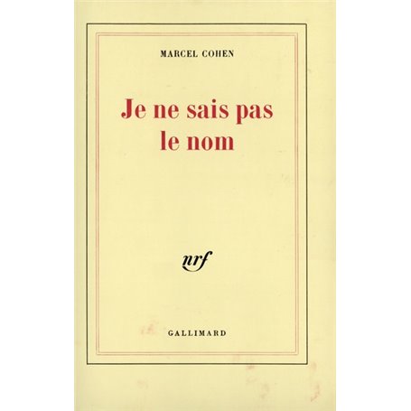 Je ne sais pas le nom