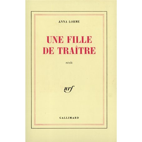 Une fille de traître