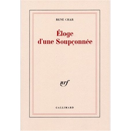 Éloge d'une Soupçonnée