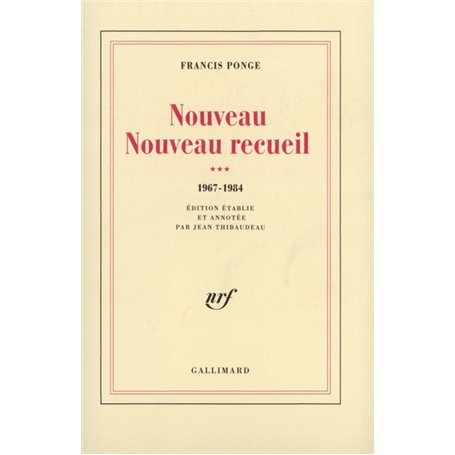 Nouveau Nouveau Recueil