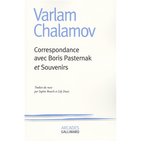 Correspondance avec Boris Pasternak / Souvenirs