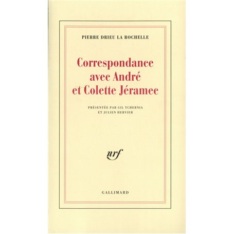 Correspondance avec André et Colette Jéramec