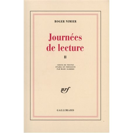 Journées de lecture