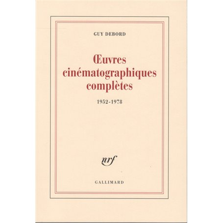 uvres cinématographiques complètes