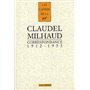 Correspondance avec Darius Milhaud