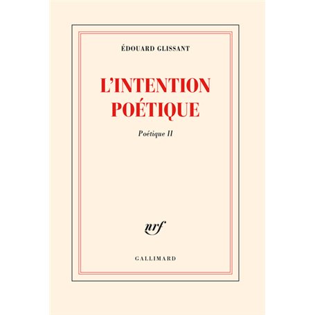 L'Intention poétique