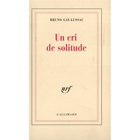 Un Cri de solitude