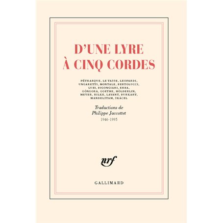 D'une lyre à cinq cordes