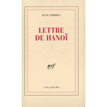 Lettre de Hanoï à Roger Martin du Gard