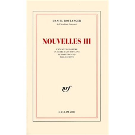 Nouvelles III