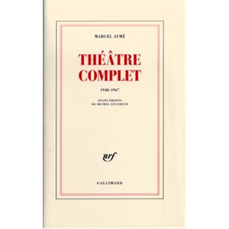 Théâtre complet