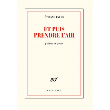 Et puis prendre l'air