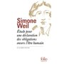 Étude pour une déclaration des obligations envers l'être humain et autres textes