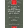 les actions d'état en droit romano-canonique : mariage et filiation xiie et xve