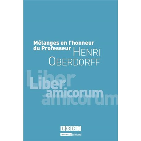 mélanges en l'honneur du professeur henri oberdorff