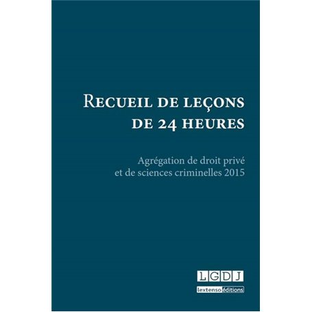 recueil de leçons de 24 heures