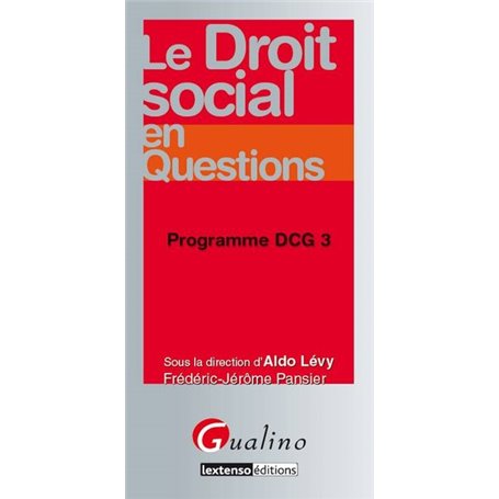 le droit social en questions - programme dcg 3