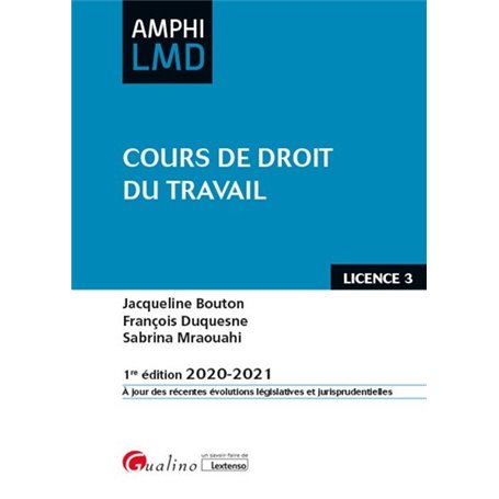 Cours de droit du travail