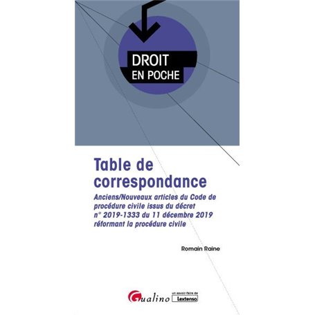 Table de correspondance